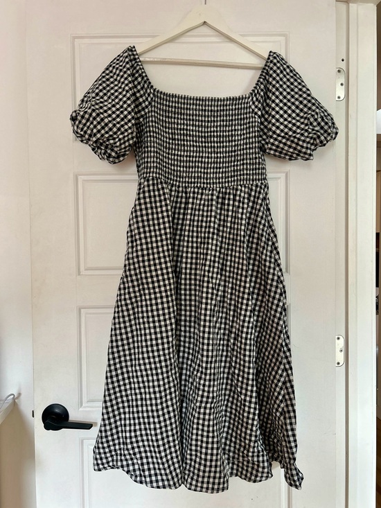 Pink Martini Dresses & Skirts - Pink Martini Black and White Gingham Midi Dress